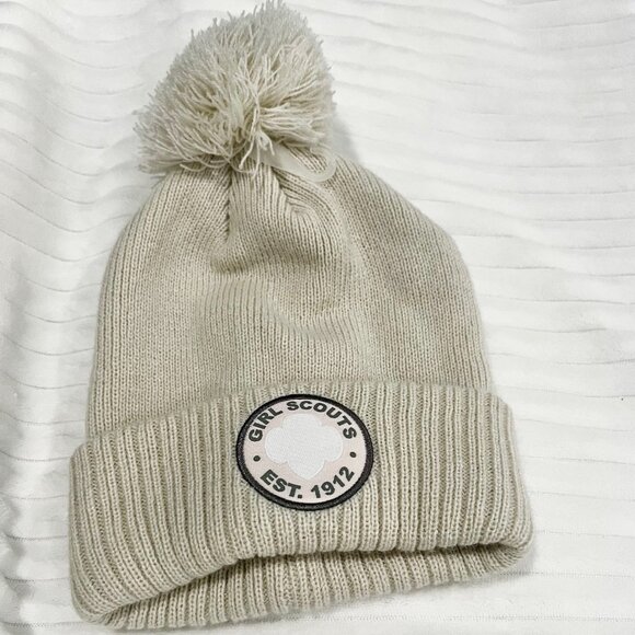 Girl Scouts Pom Beanie NWOT - Picture 3 of 4